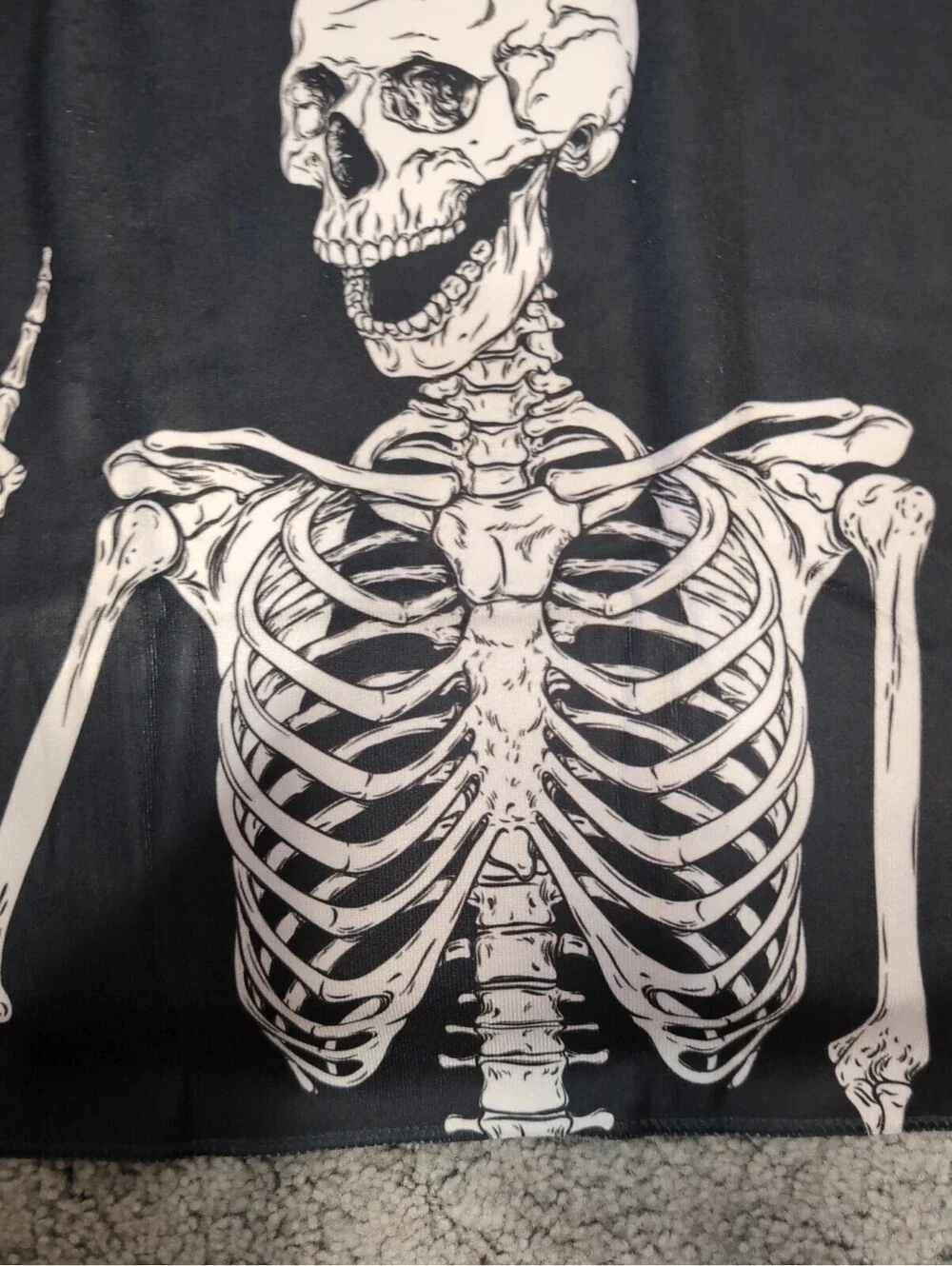 Skeleton Gym Yoga Hand Towels Set Of 2